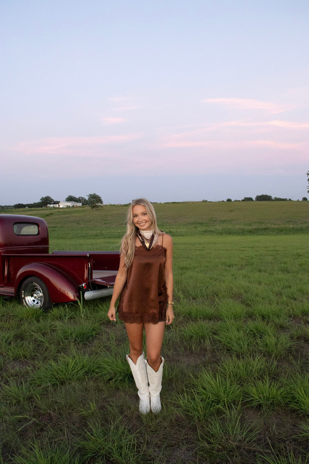 Banks Brown Lace Top