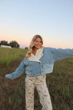 Fleece-Lined Denim Jacket