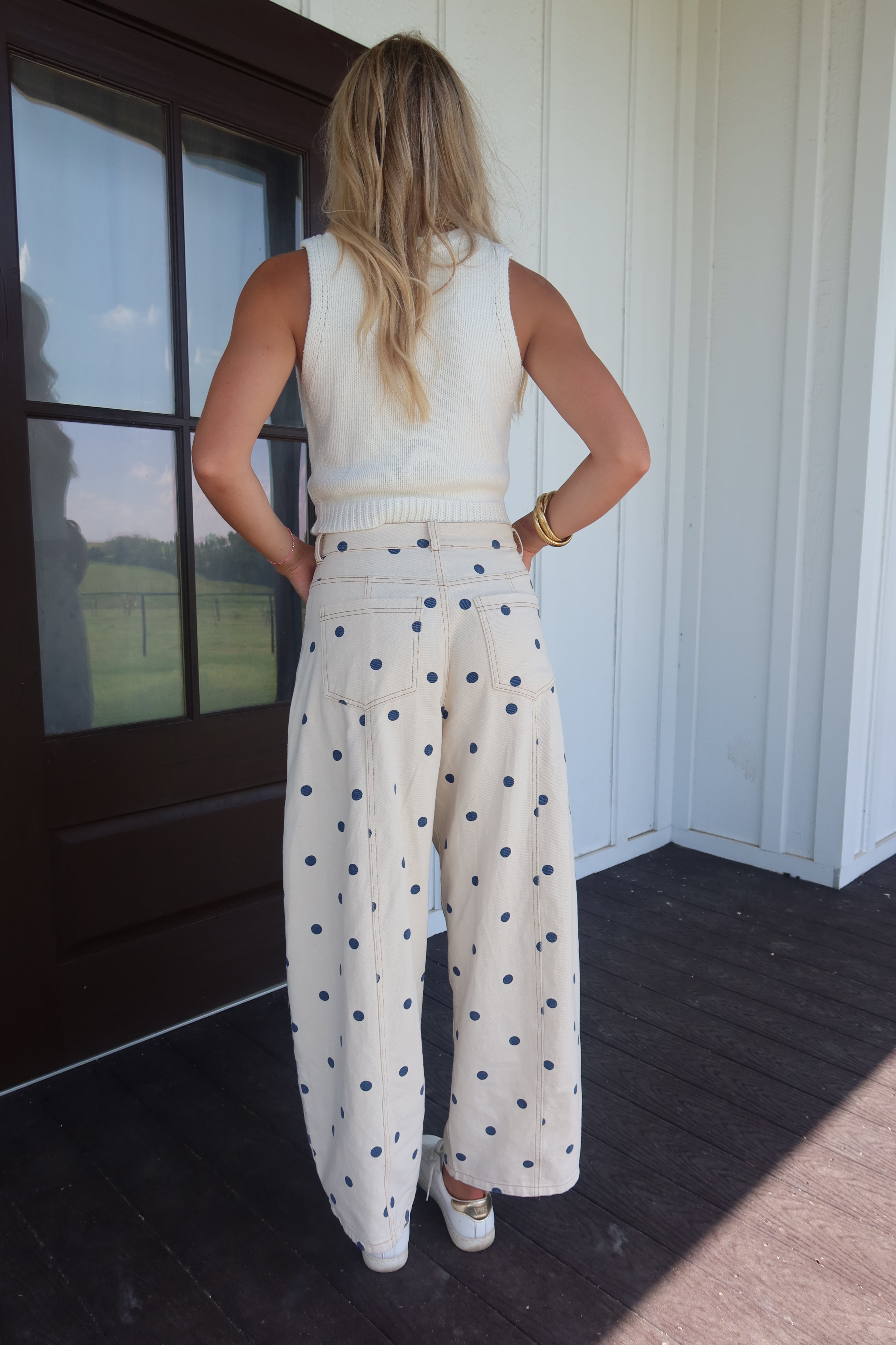 Cove Polka Dot Barrel Jeans PREORDER