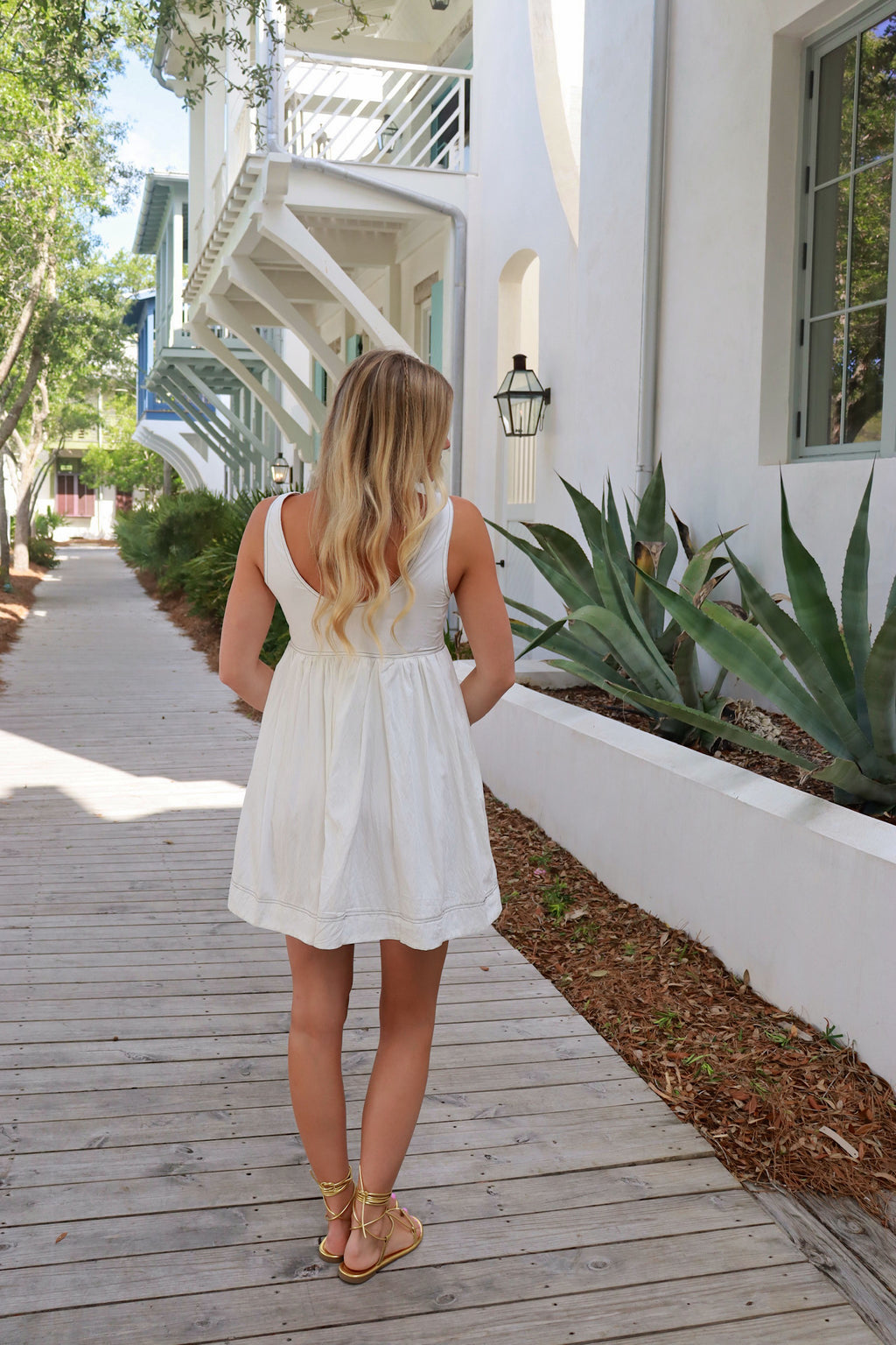 Jane White Mini Dress