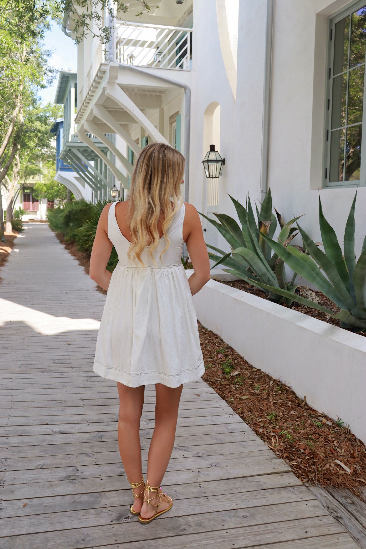 Jane White Mini Dress