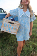 Ember Blue Collared Dress