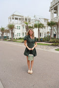 Hunter Green Bubble Dress
