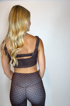 Dallas Brown Polka Dot Bra Top