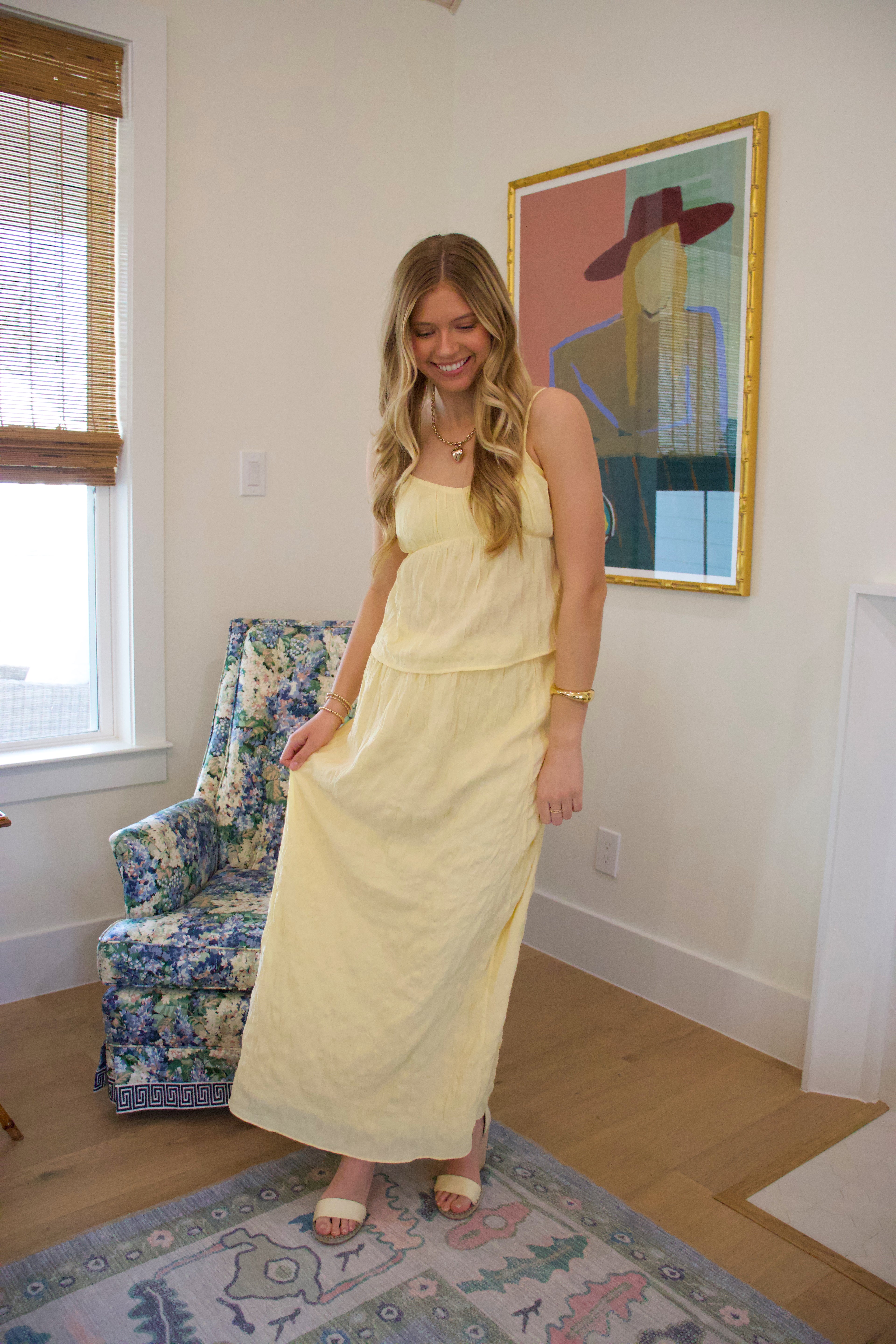 Adelaide Yellow Skirt Set