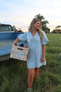 Ember Blue Collared Dress