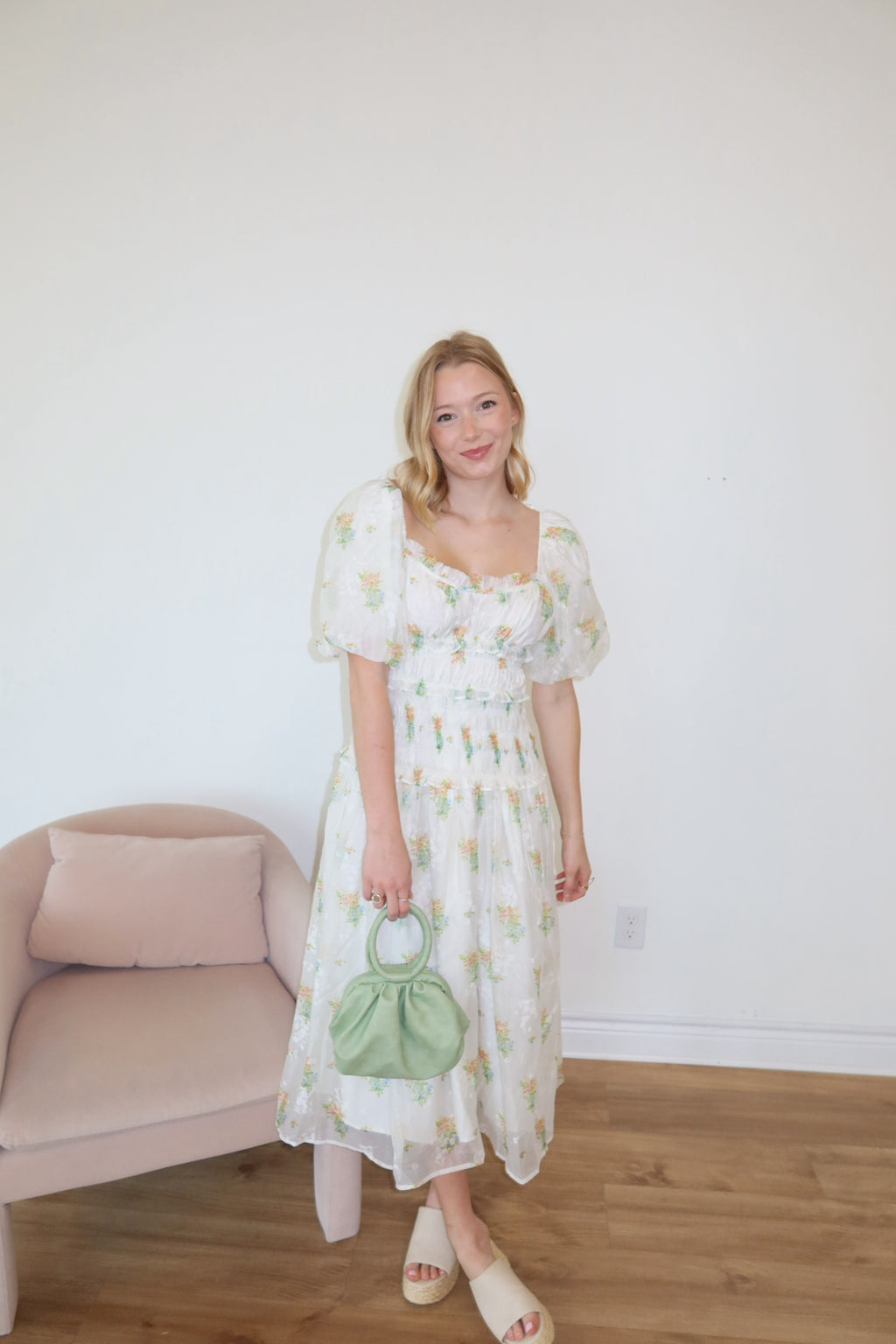 Carmen Floral Midi Dress