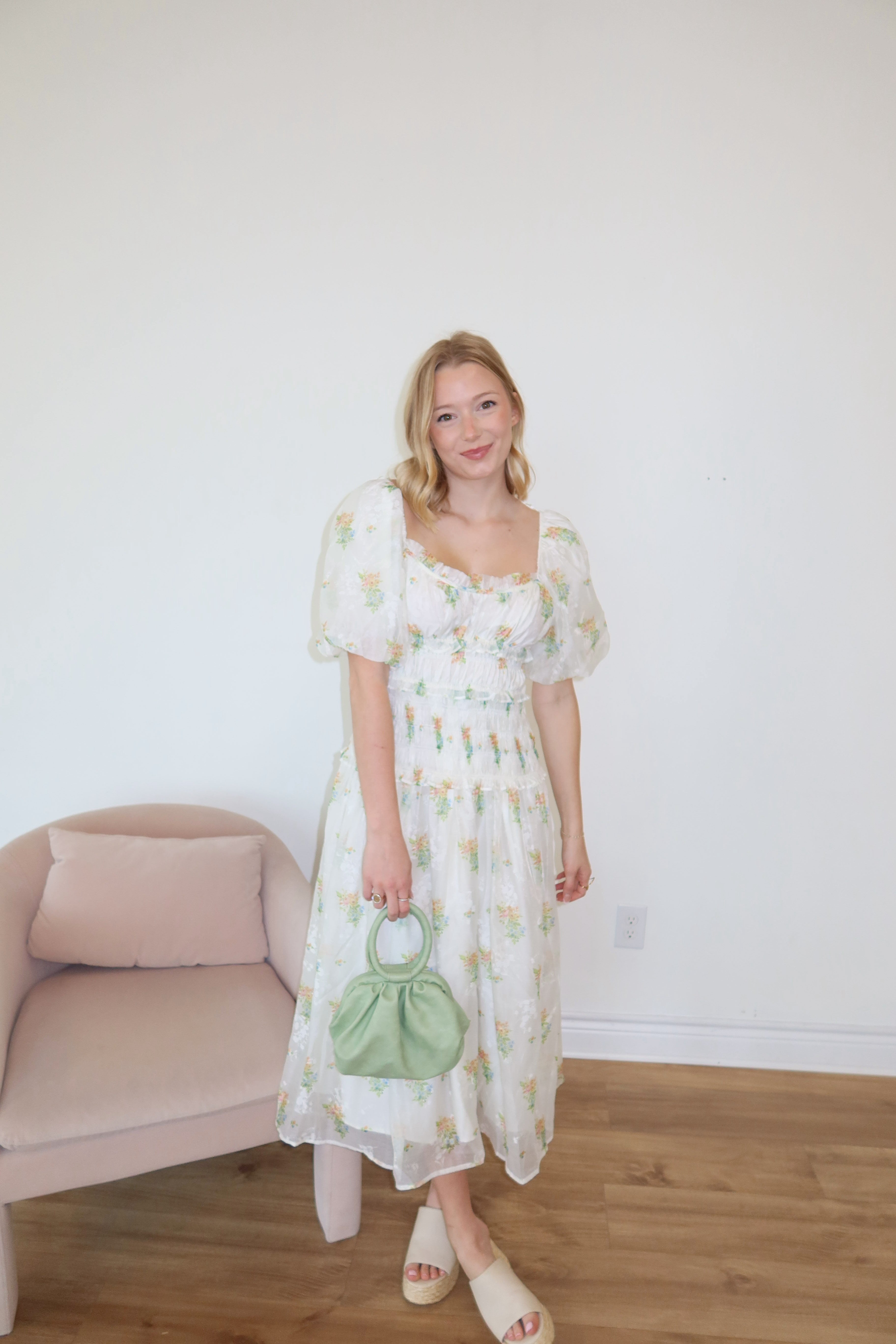 Carmen Floral Midi Dress