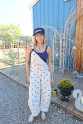 Lennon Polka Dot Barrel Jean Overalls