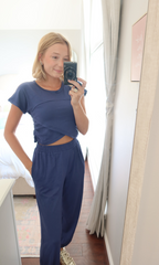 Flora Navy Blue Set