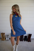 Lee Boat Neck Denim Dress