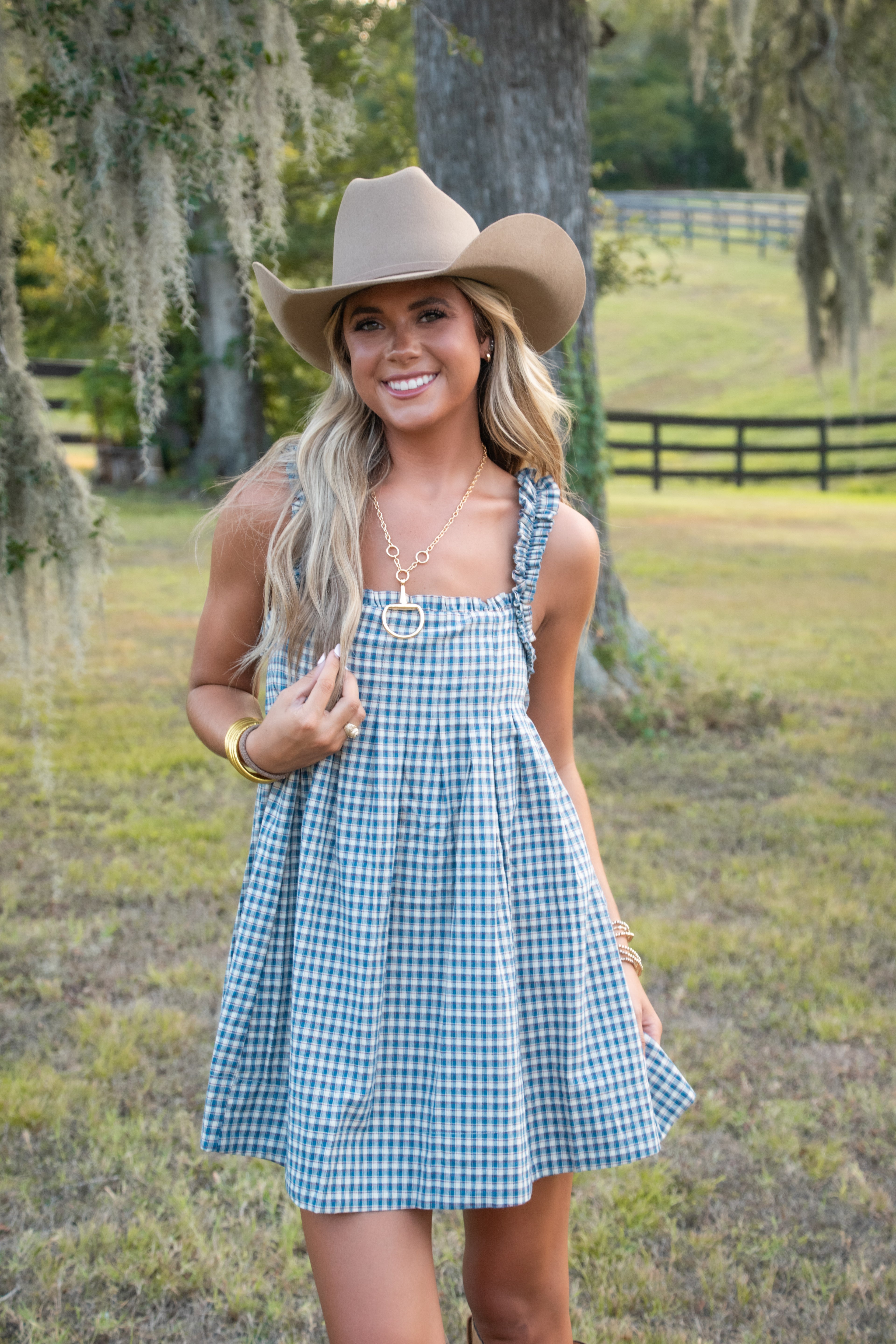Wylie Gingham Babydoll Dress