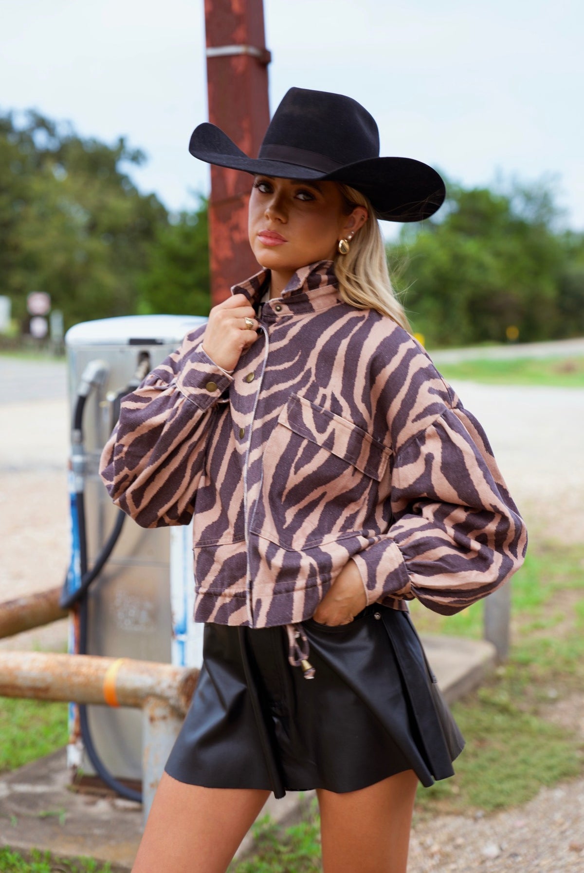 Denim Zebra Jacket