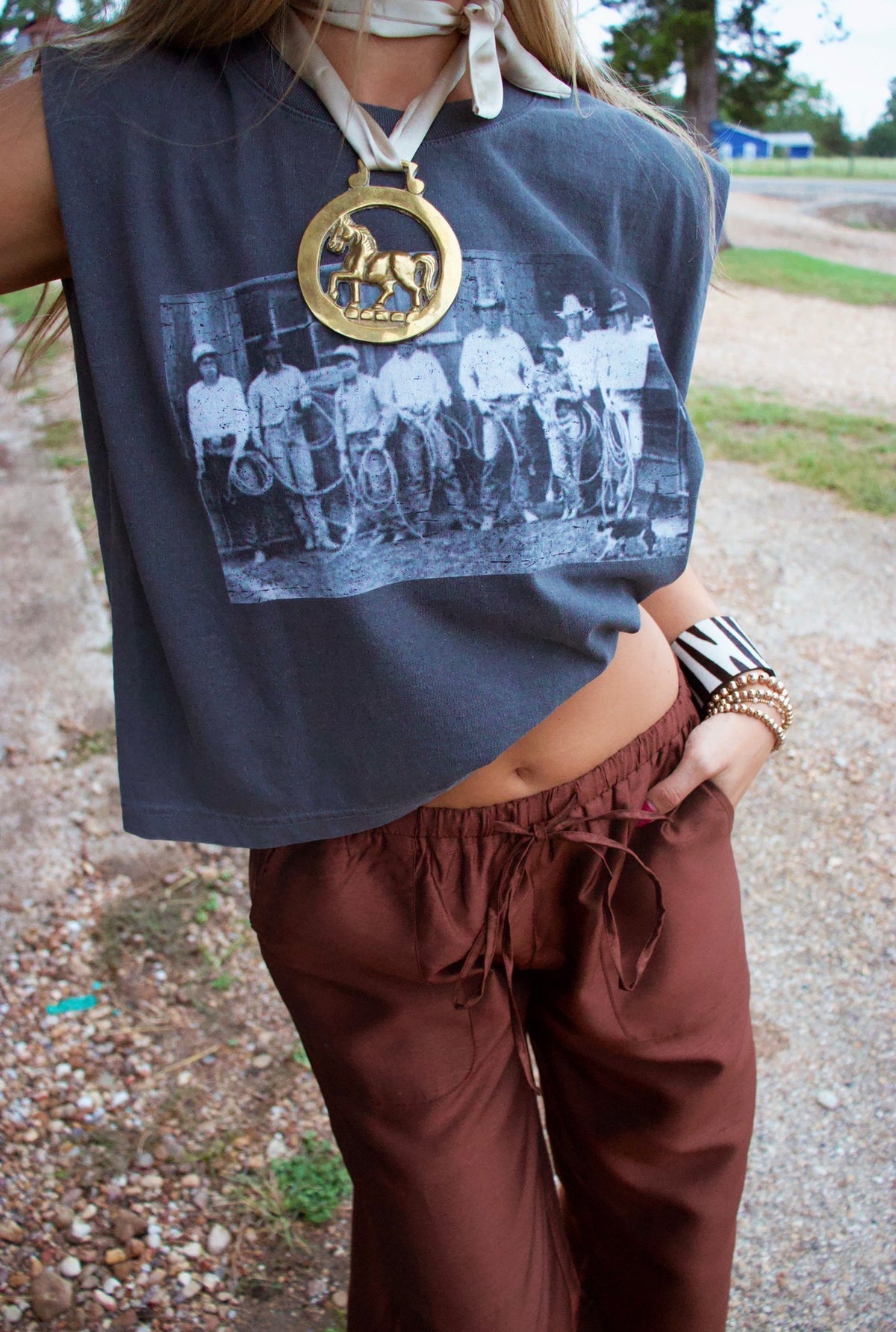 Vintage Cowboy Boxy Tee