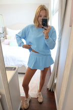 Benny Blue Lace Trim Set