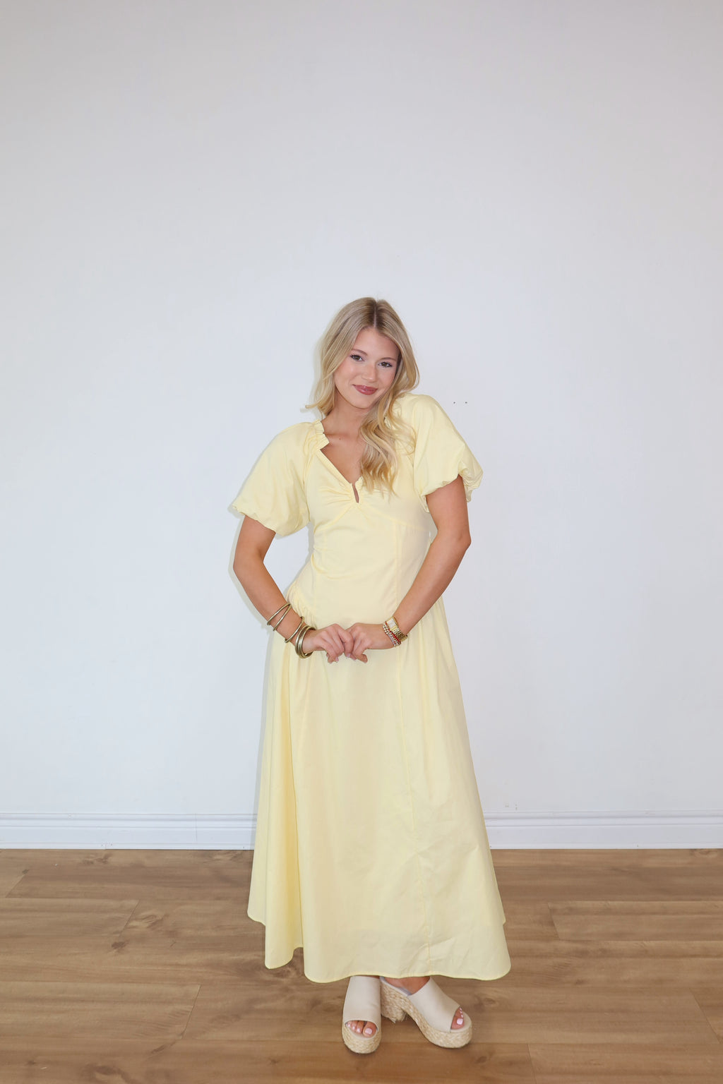 Daisy Yellow Maxi Dress