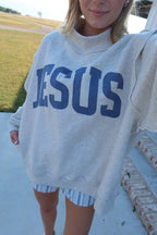 PREORDER - Jesus Mockneck Sweatshirt