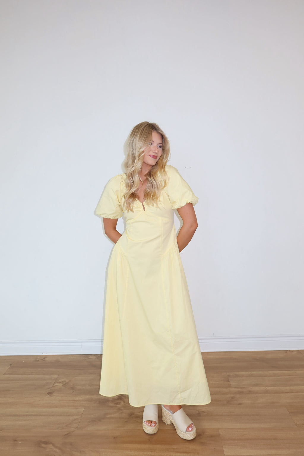 Daisy Yellow Maxi Dress