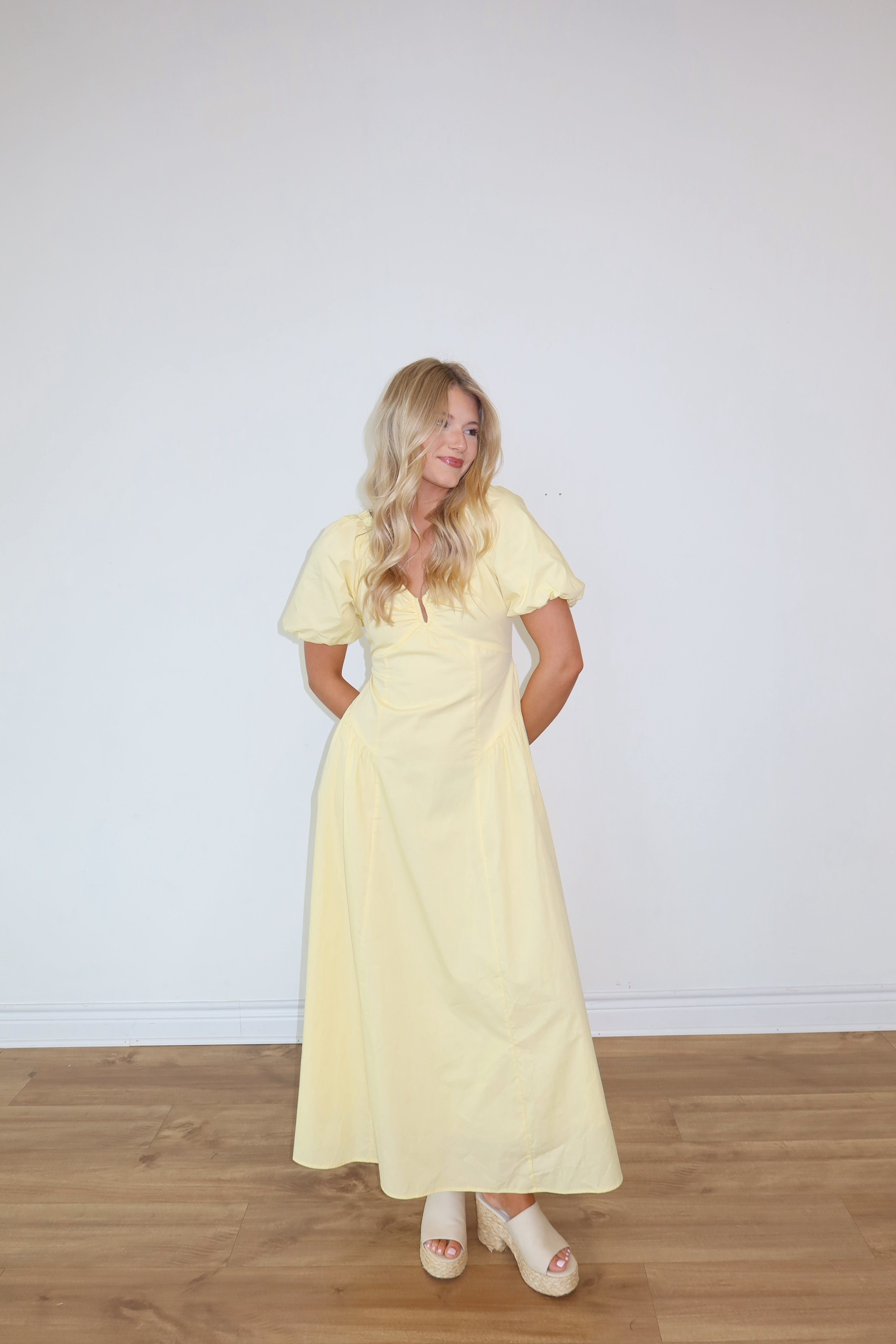 Daisy Yellow Maxi Dress