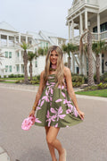 Arlo Poplin Print BabyDoll Dress