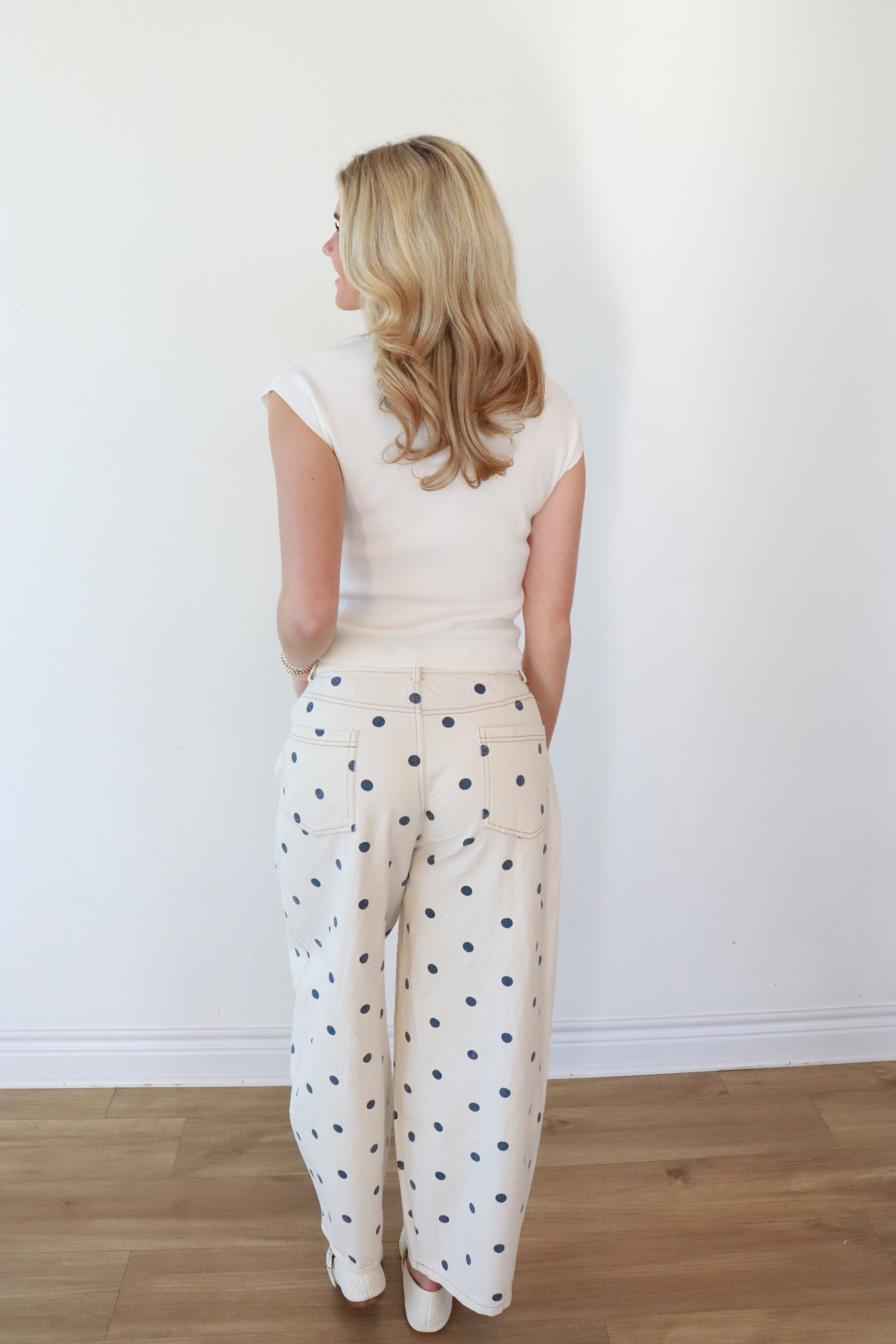 Cove Polka Dot Barrel Jeans