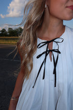 Pleated Pearl Top