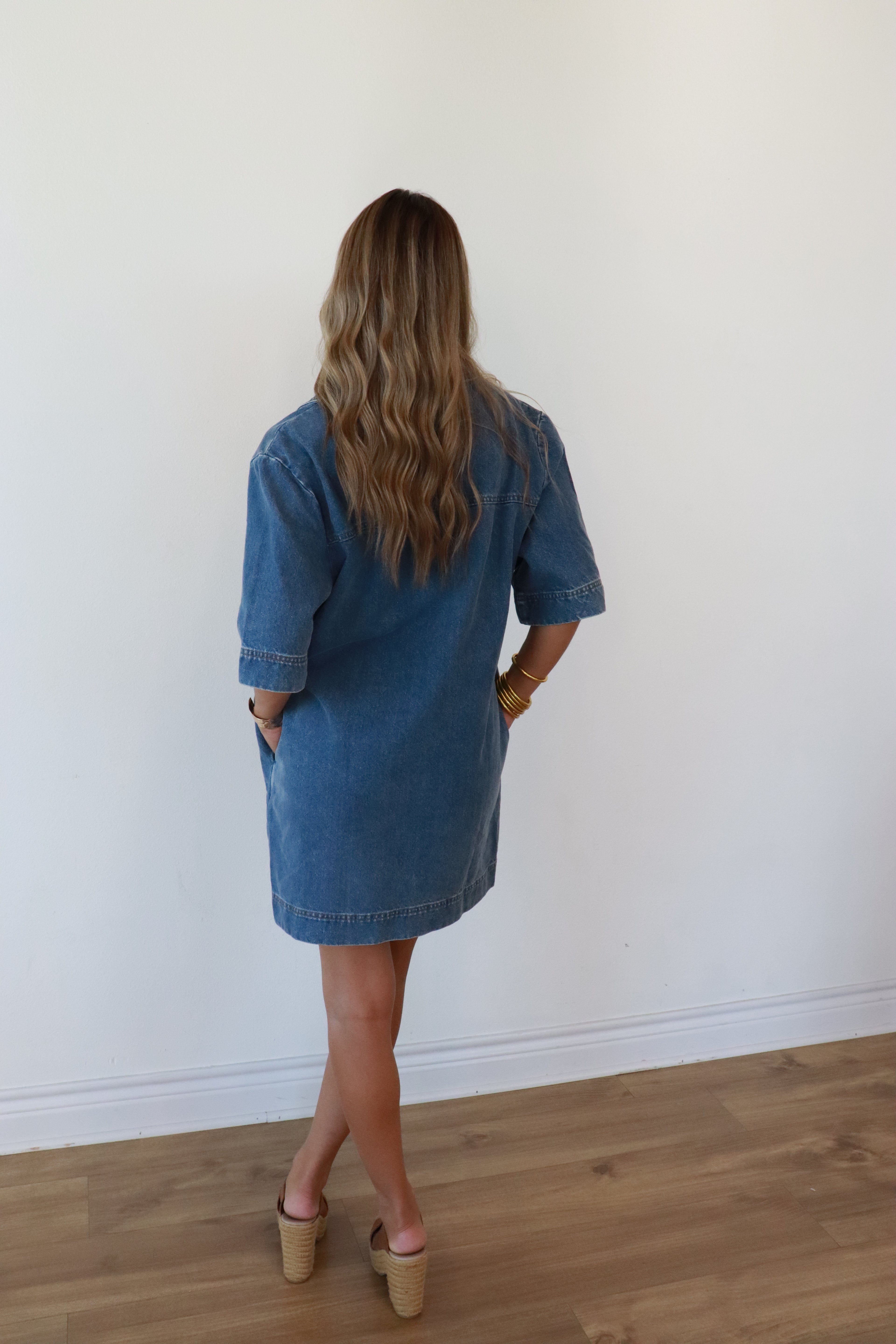 Calder Denim Pocket Dress