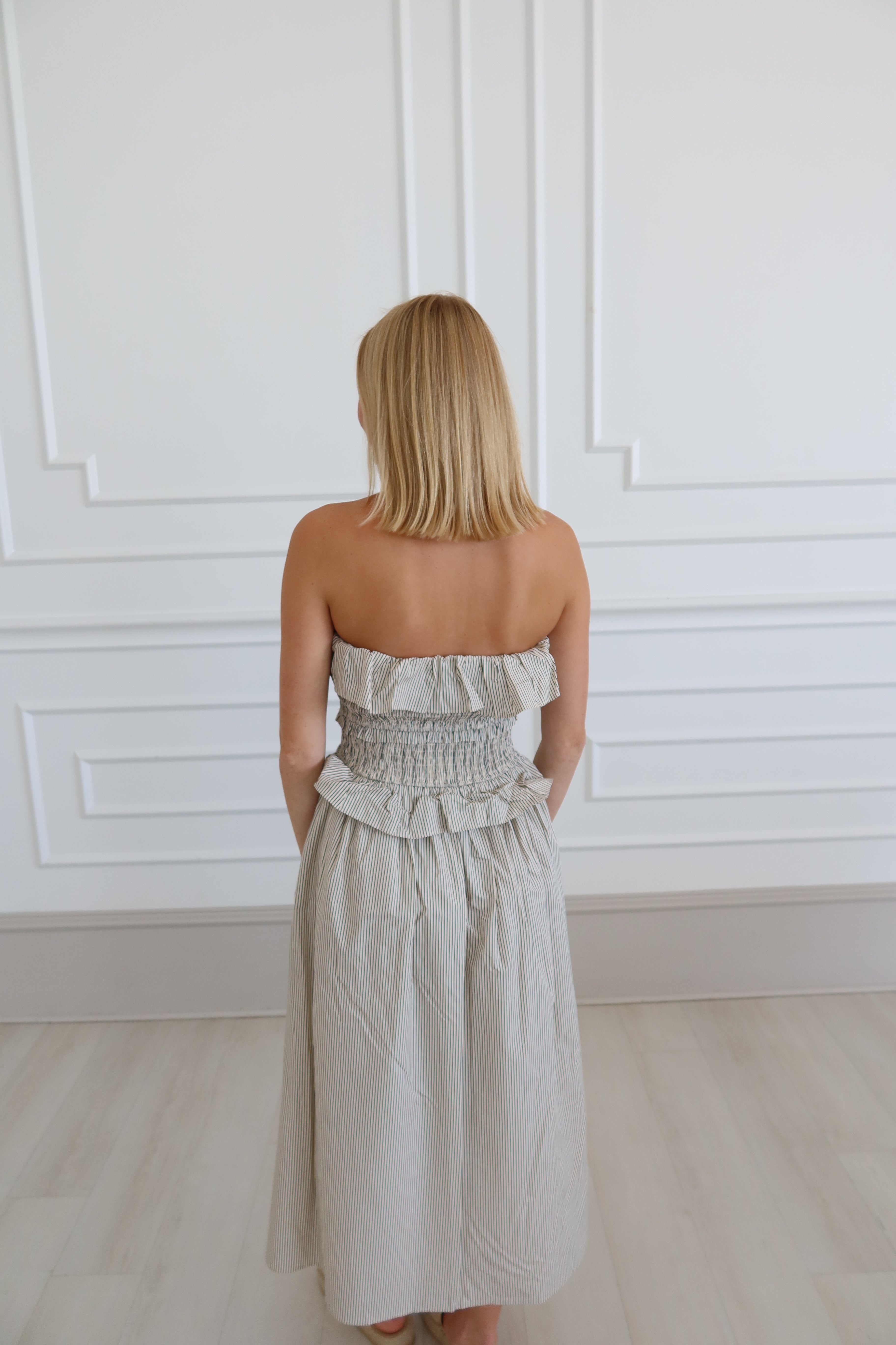 Holland Striped Midi Dress