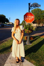 Leni Polka Dot Maxi Dress