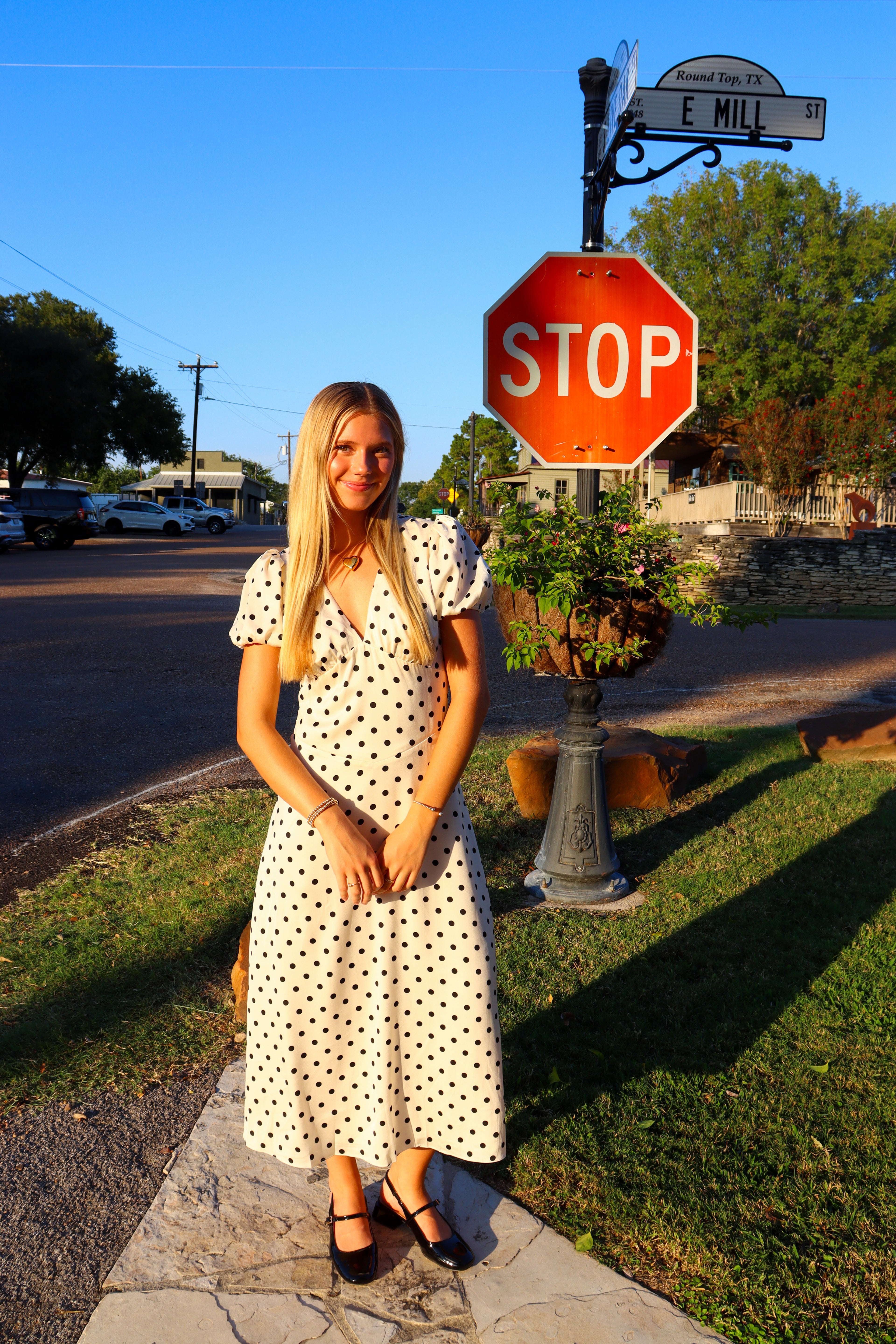 Leni Polka Dot Maxi Dress