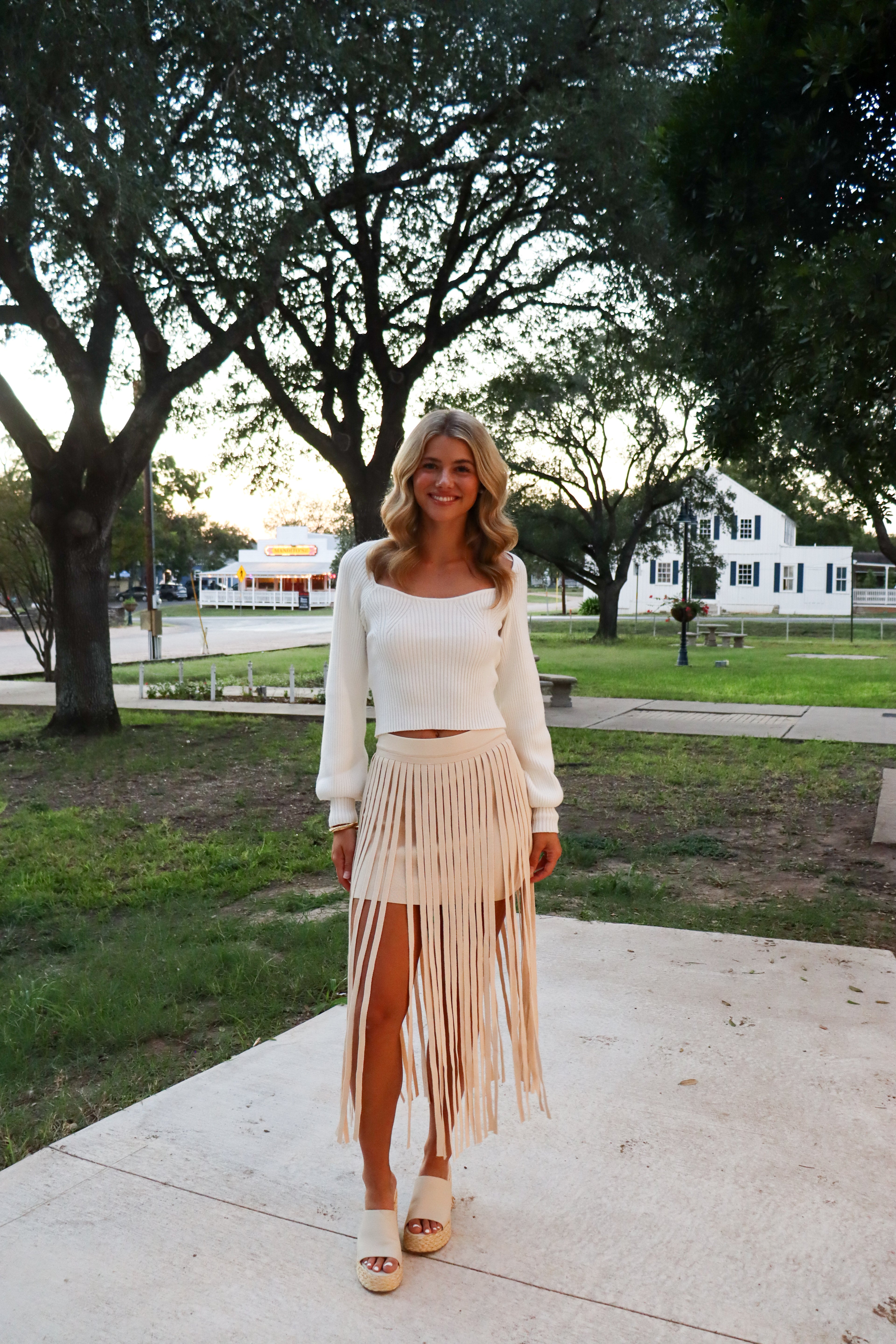 Rowan White Sweater