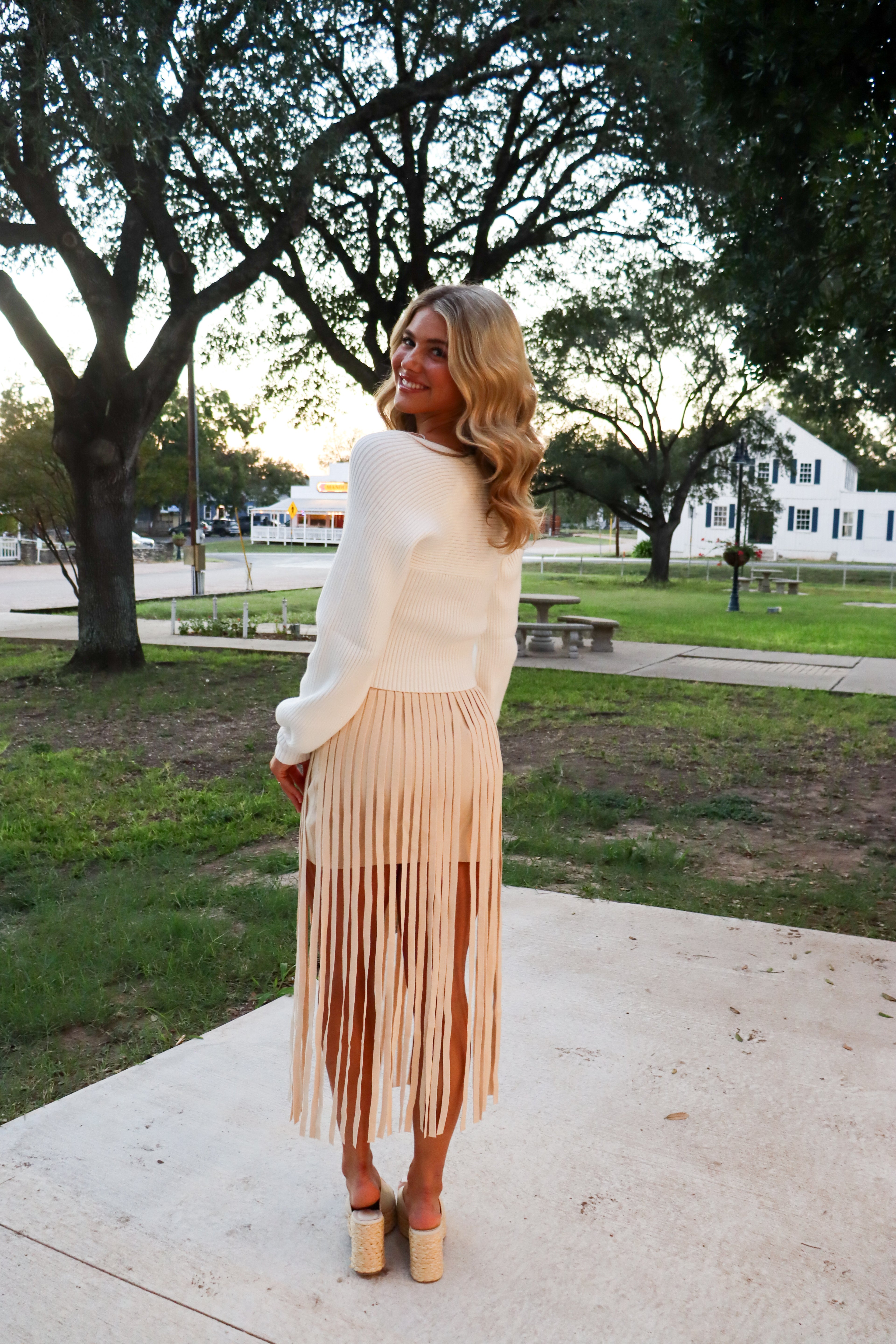 Rae Fringe Skirt