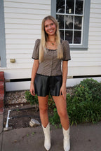 Becker Plaid Top