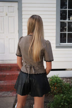 Becker Plaid Top