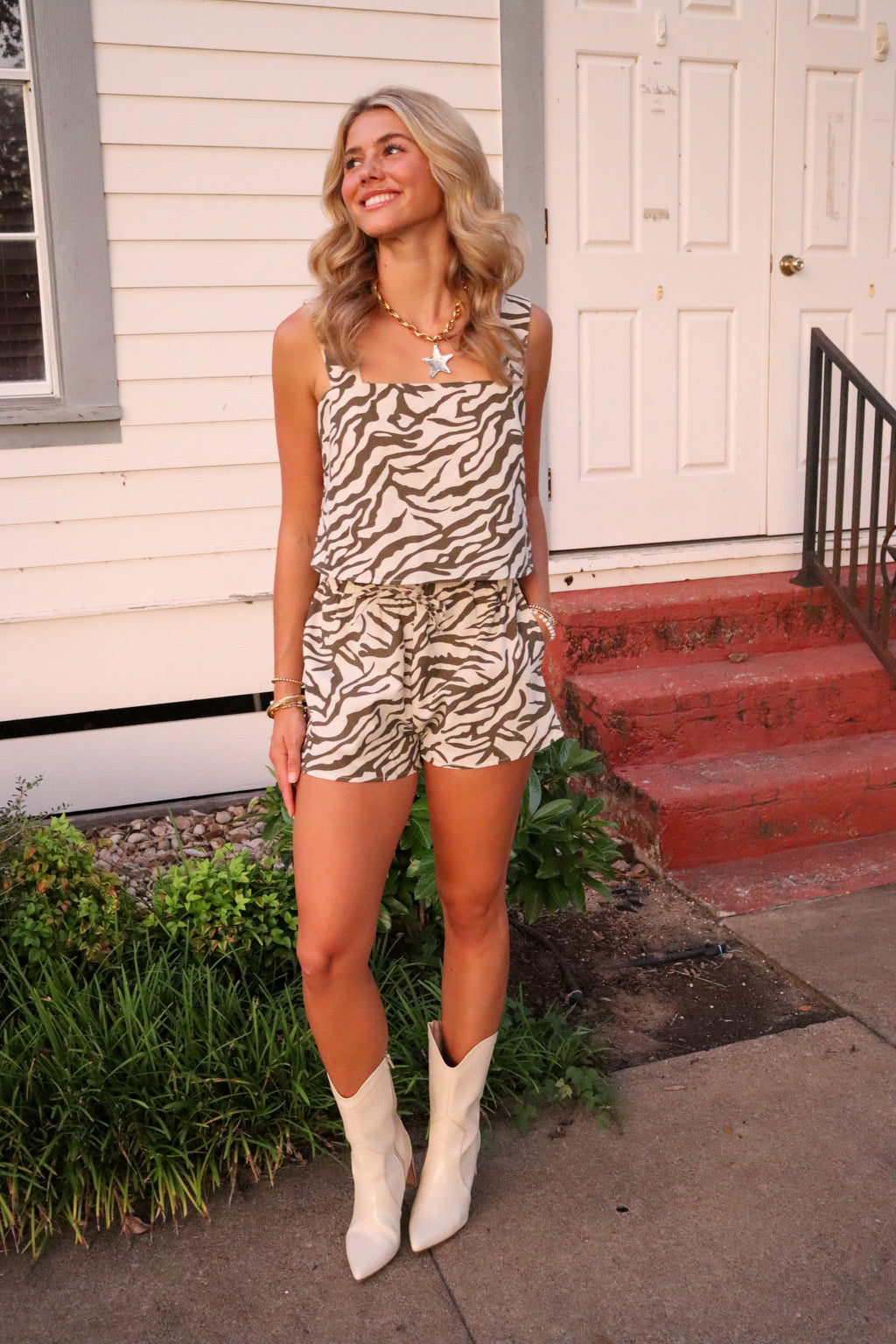 Faye Cream Zebra Set