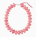 Chunky Beaded Necklace- Light Pink