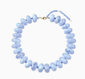 Chunky Beaded Necklace- Light Blue