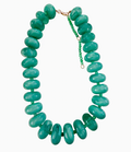 Chunky Beaded Necklace- Turquoise