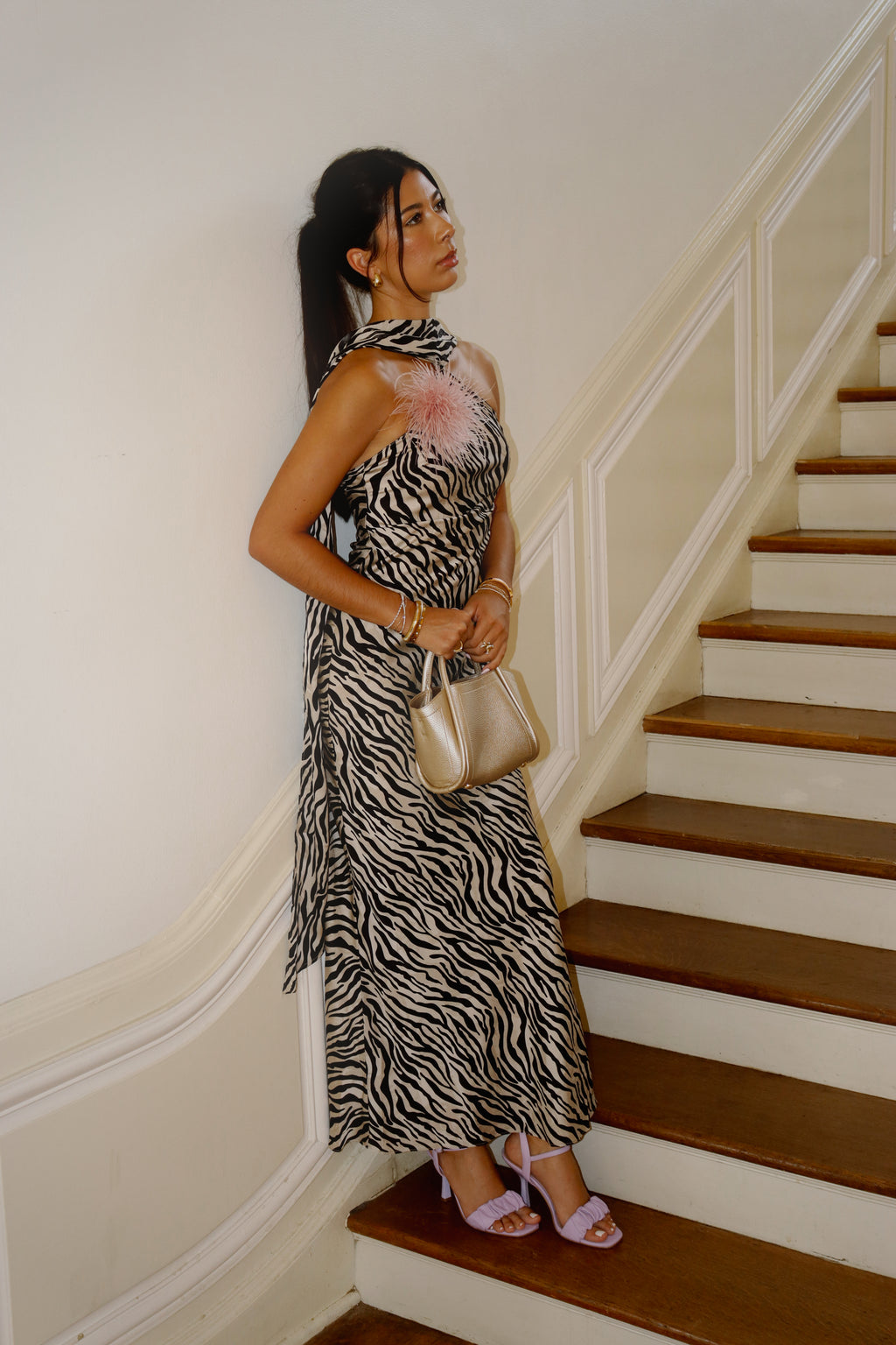 Polly Zebra Maxi Dress
