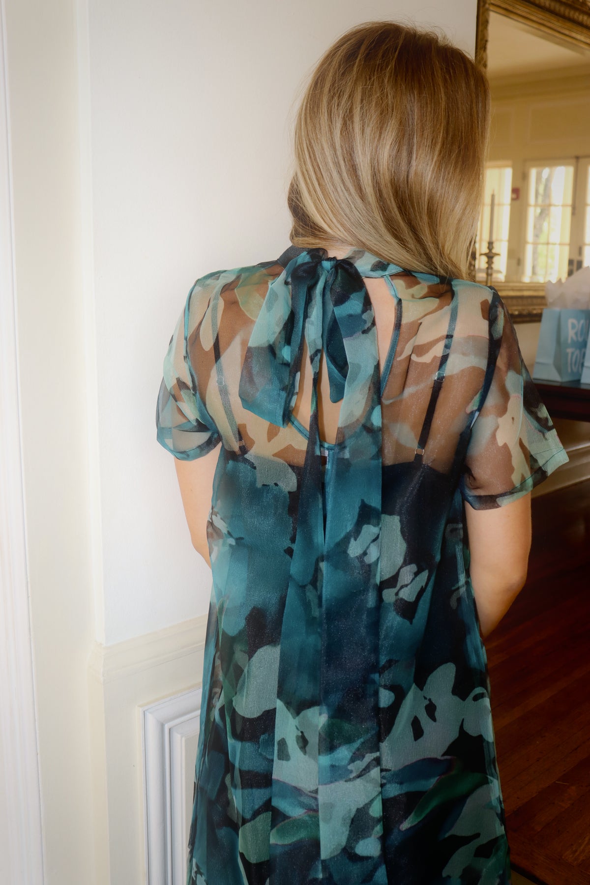 Delilah Tulle Overlay Dress