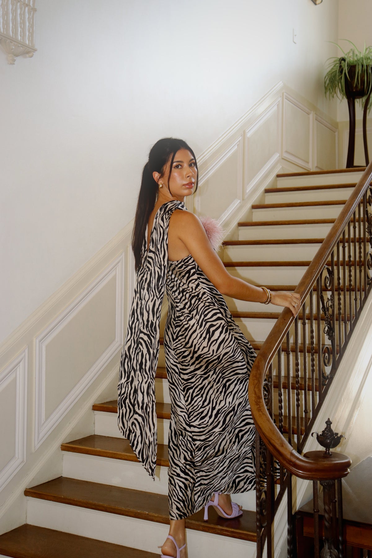 Polly Zebra Maxi Dress