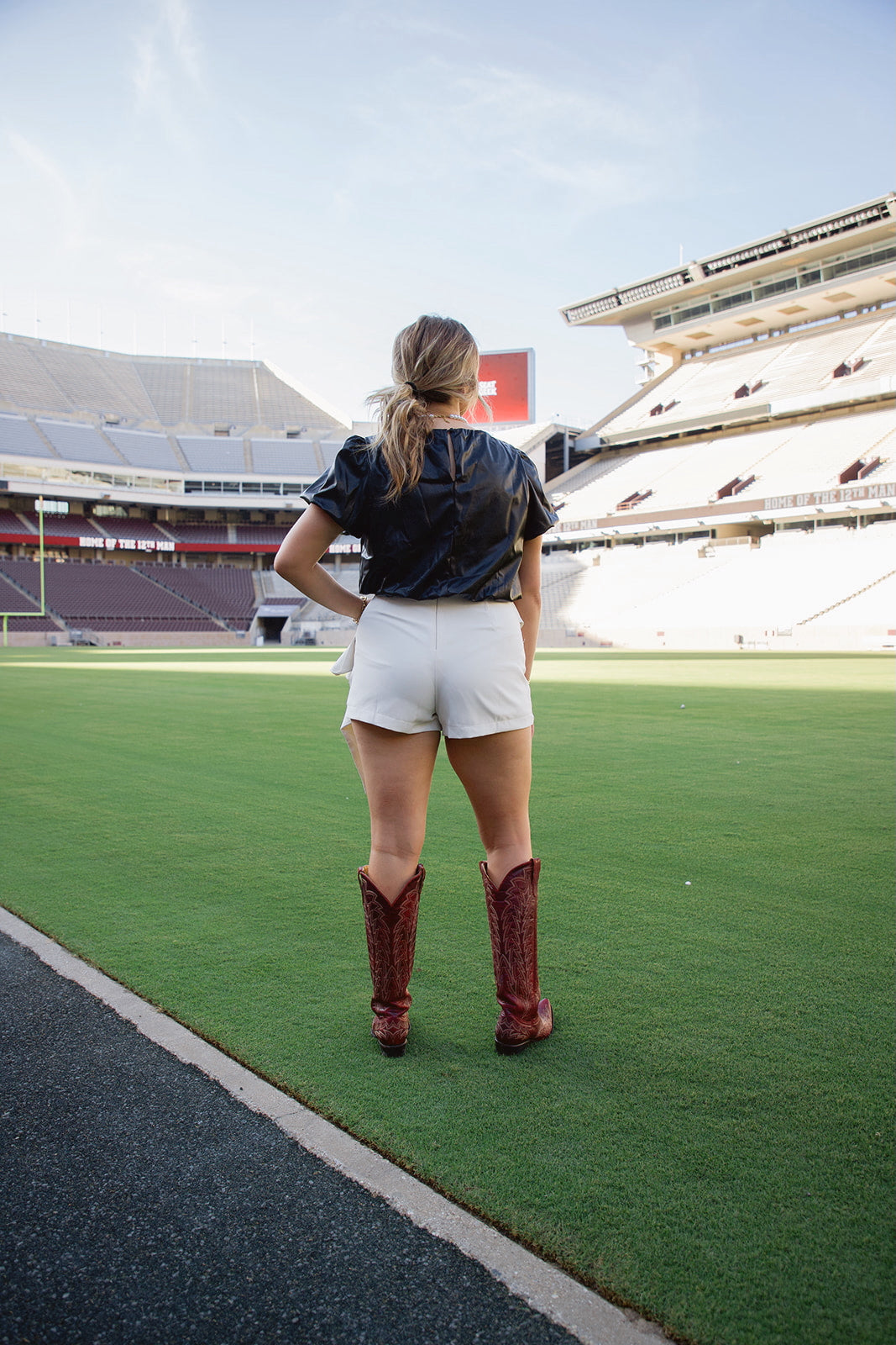 Midnight Yell Black Pleather Top