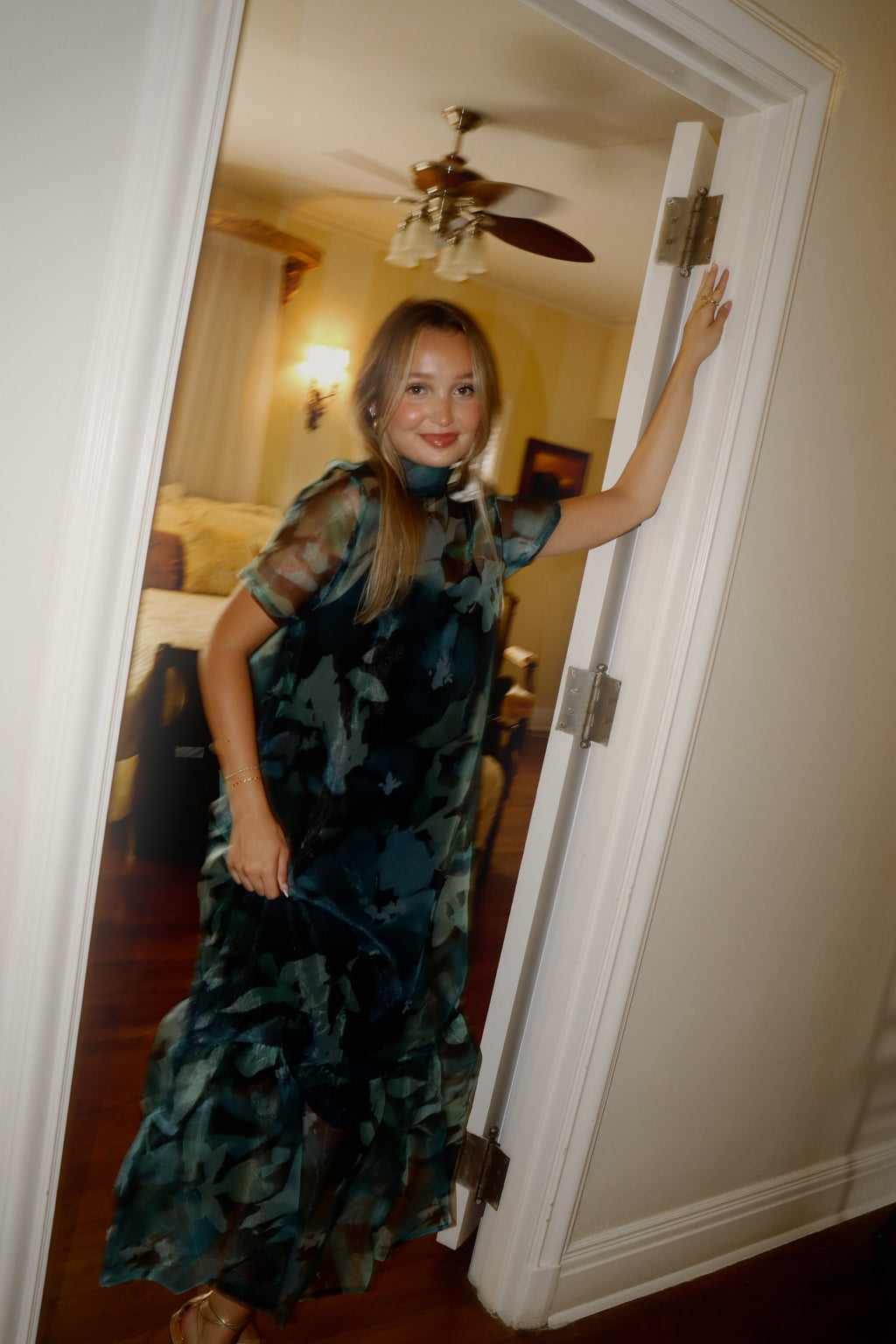 Delilah Tulle Overlay Dress