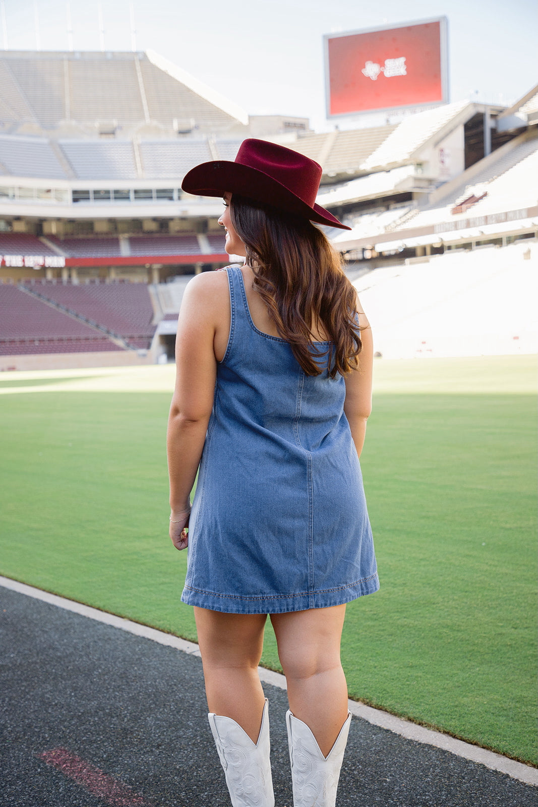 The Kyle Denim Colorblock Dress