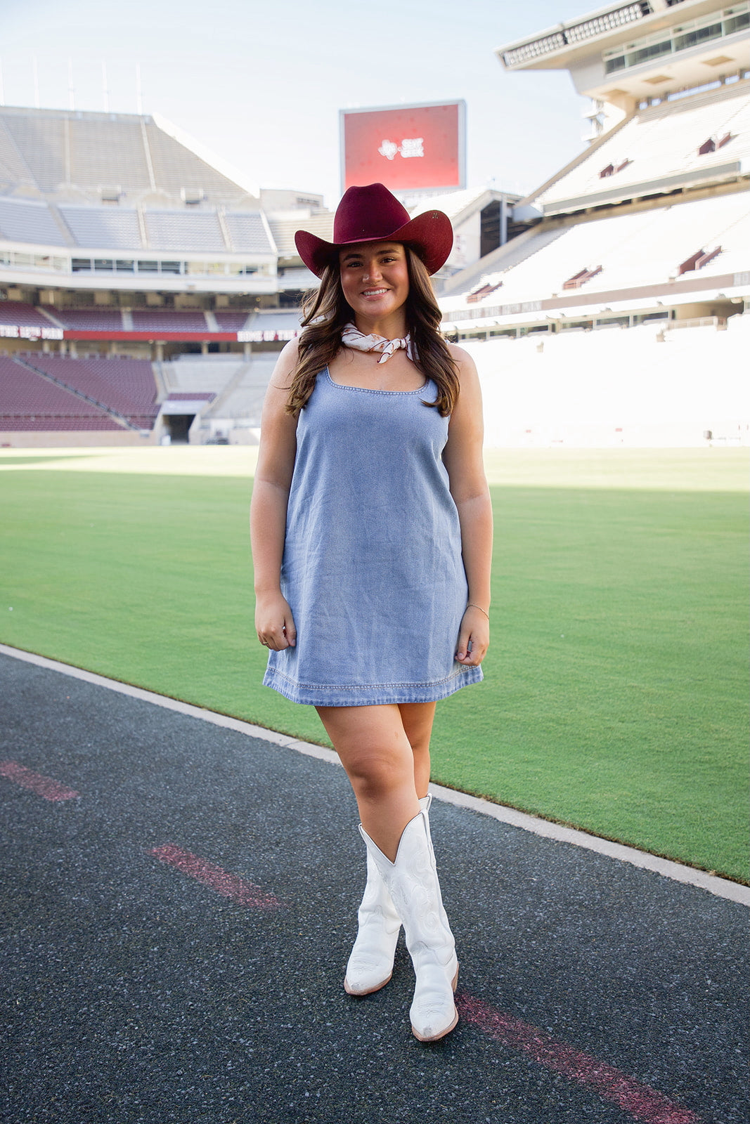 The Kyle Denim Colorblock Dress