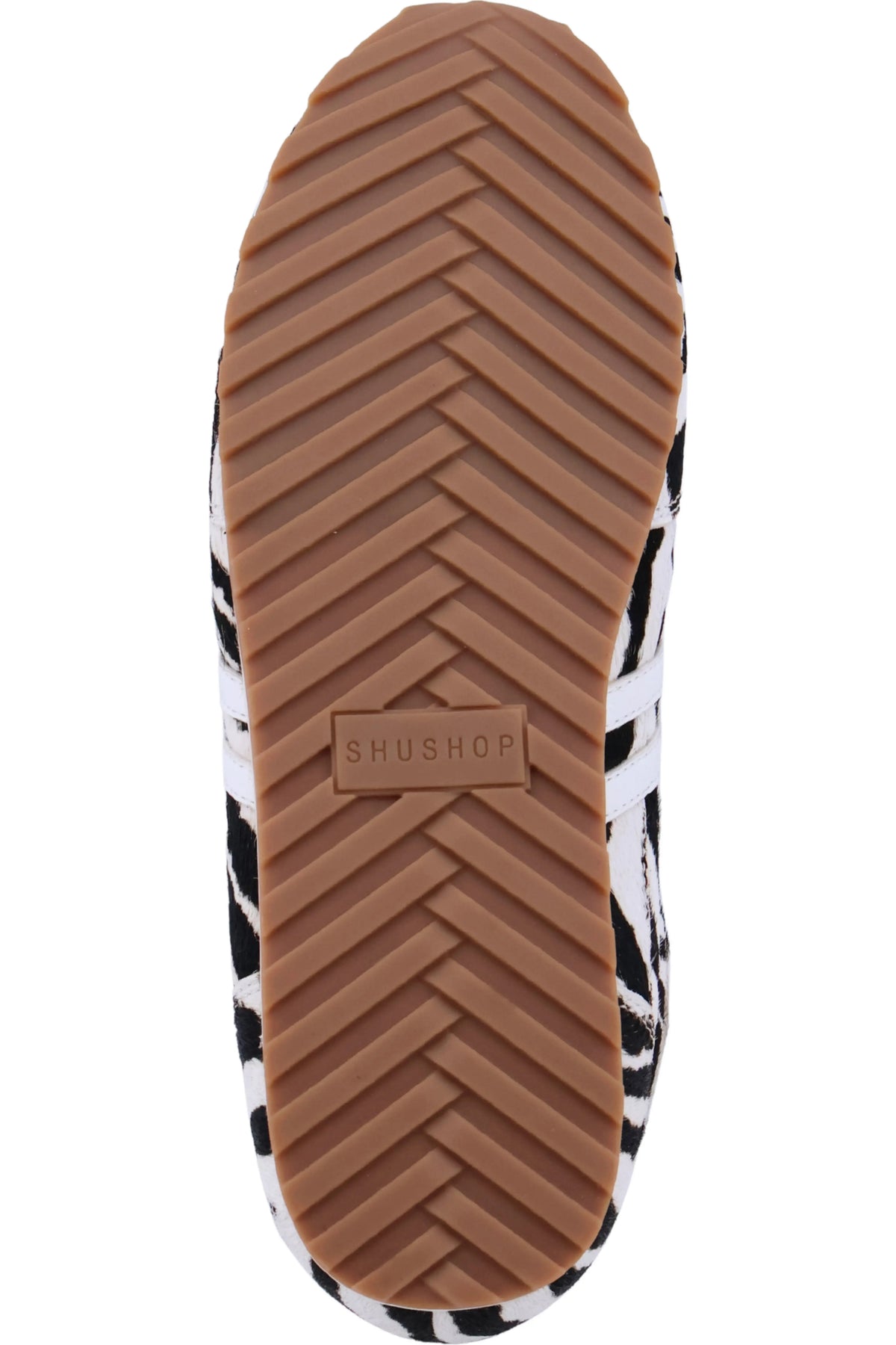 Zebra Haired Maroon Sneakers